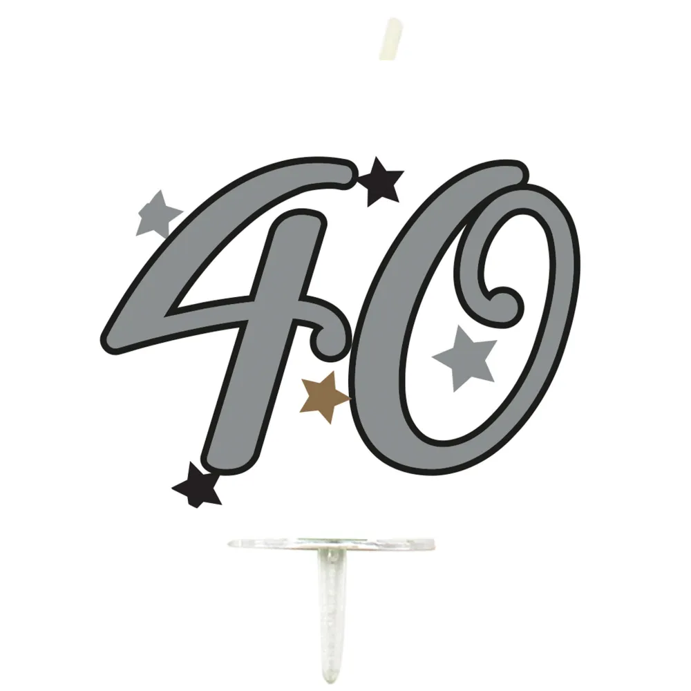 Lumanare Tort Cifra 40 Milestone