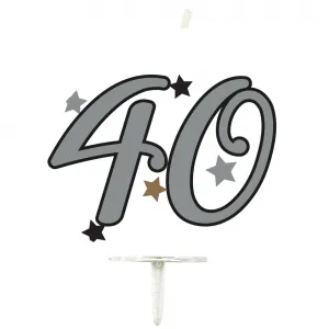 Lumanare Tort Cifra 40 Milestone