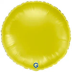 Balon Folie Rotund Galben 46cm
