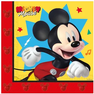 Set 20 Servetele Hartie 33x33cm Mickey Jump Into Fun