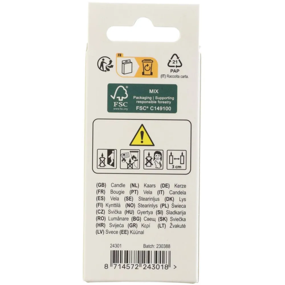 Lumanare Tort Cifra 1 din ceara albine 4.5cm