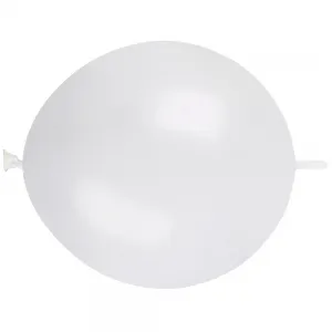 Baloane Latex G-Link 33cm Metalice Alb GL13.29