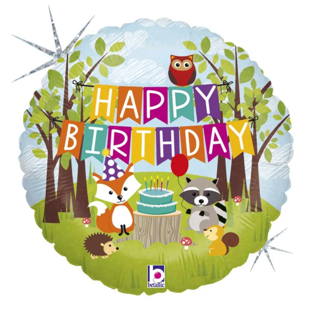 Balon Folie Rotund HB Woodland 46 cm Grabo