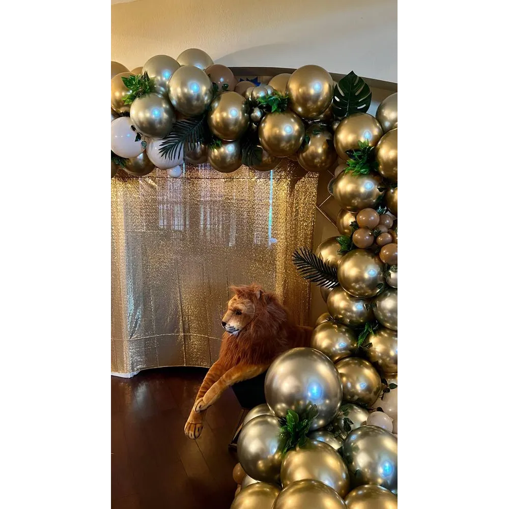 Baloane latex 30cm Mirror Gold Kalisan 5001