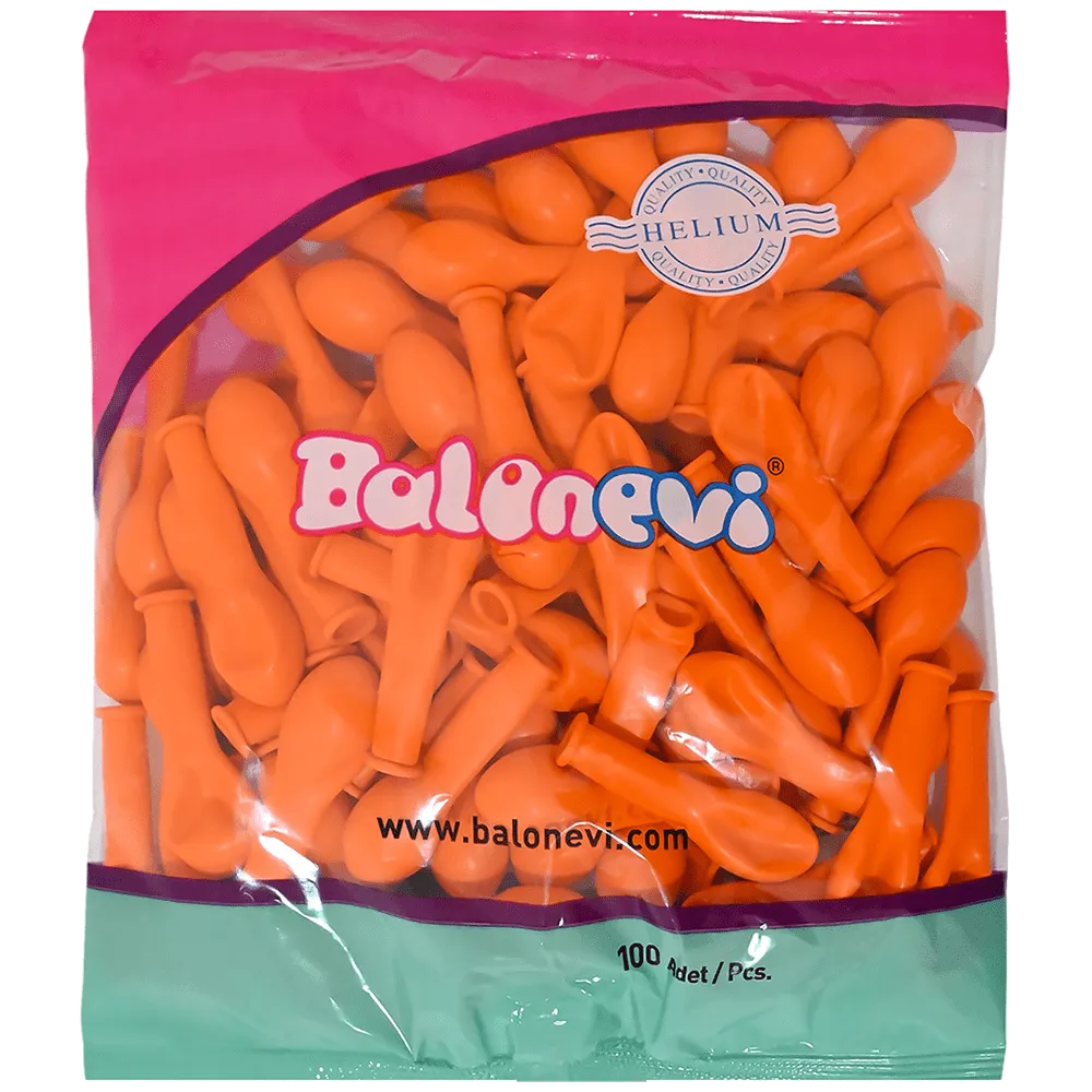 Baloane latex 13cm Standard Portocaliu -16