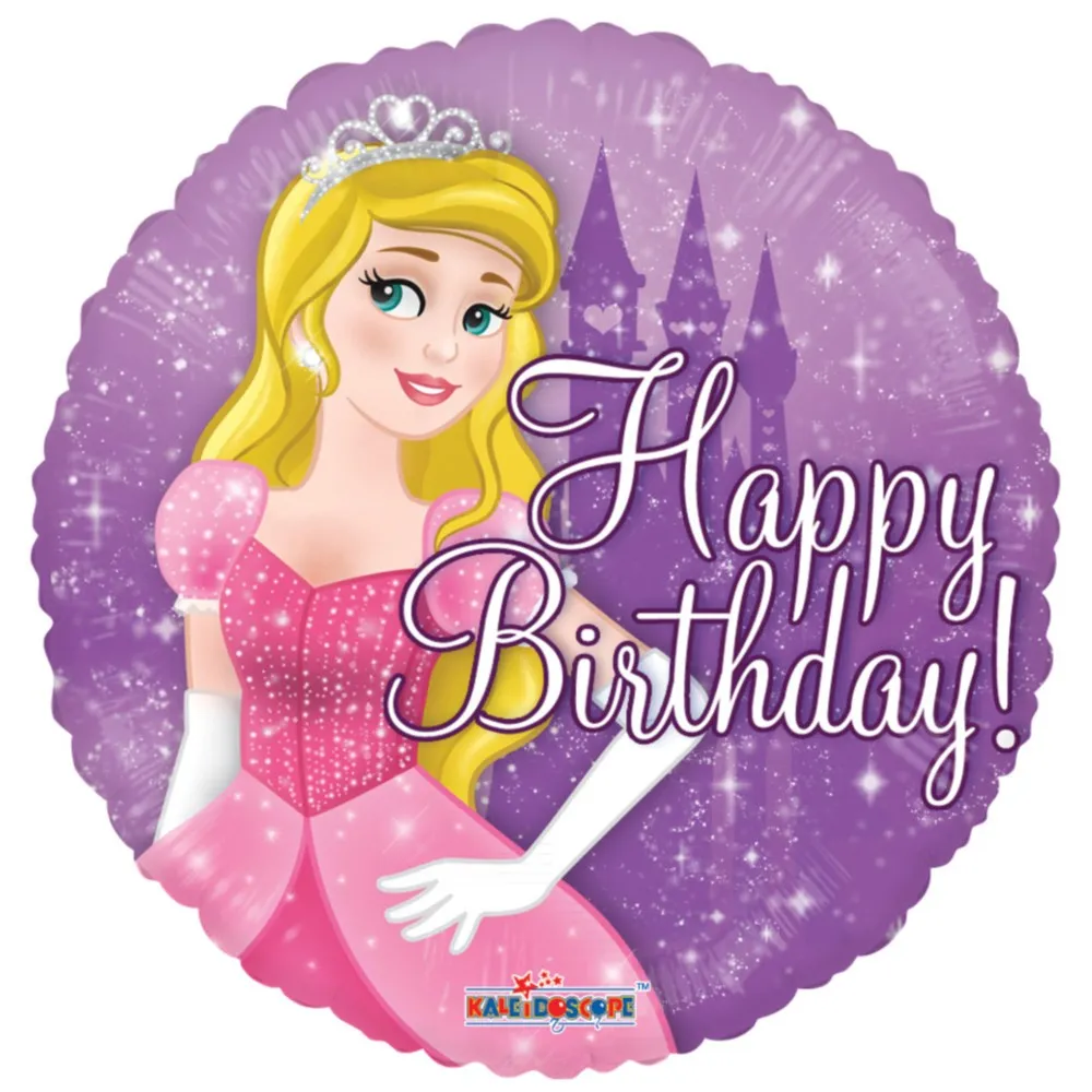 Balon Folie Happy Birthday Princess 45cm Conver USA
