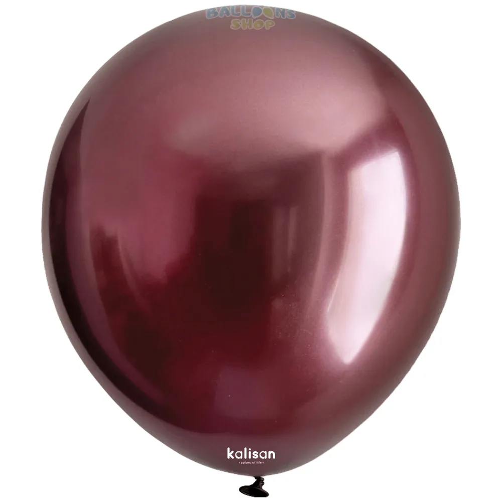 Baloane latex 30cm Mirror Burgundy Kalisan 5016