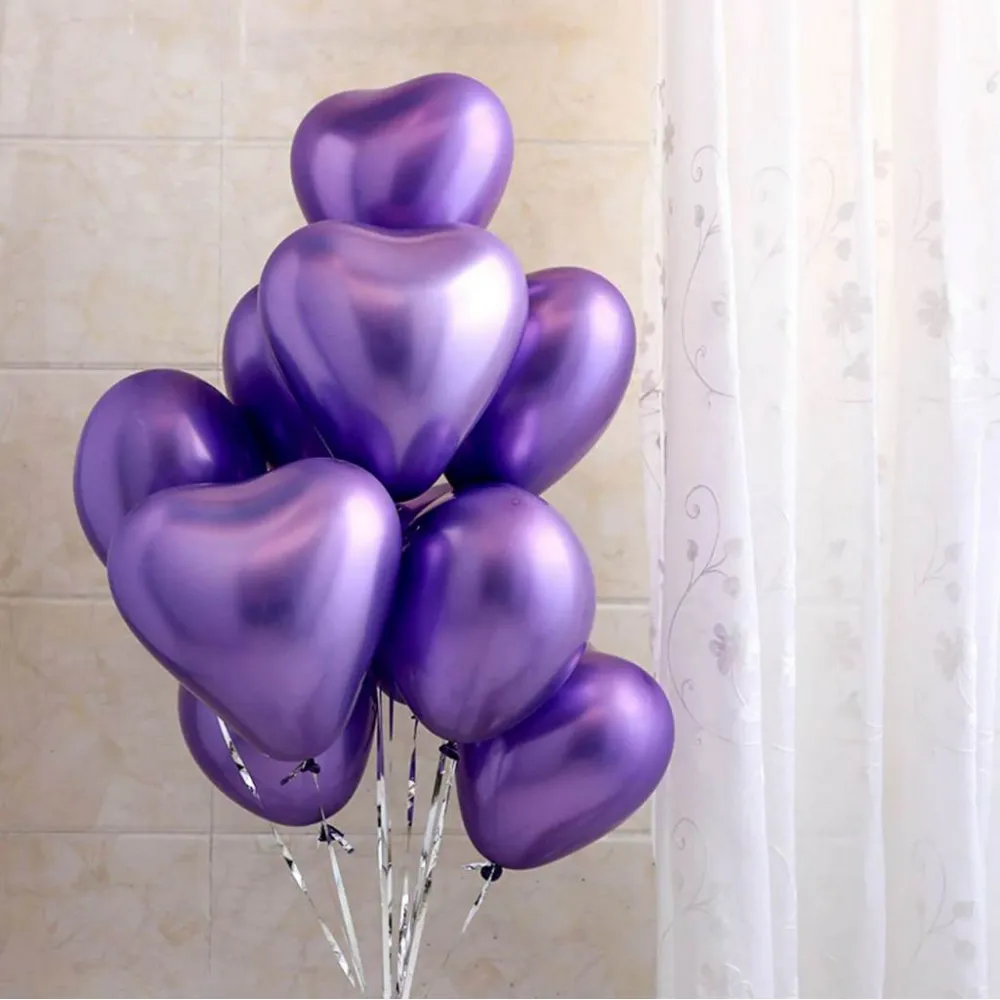 Balon Latex Inima Mirror 30cm Mov RF12CH.34