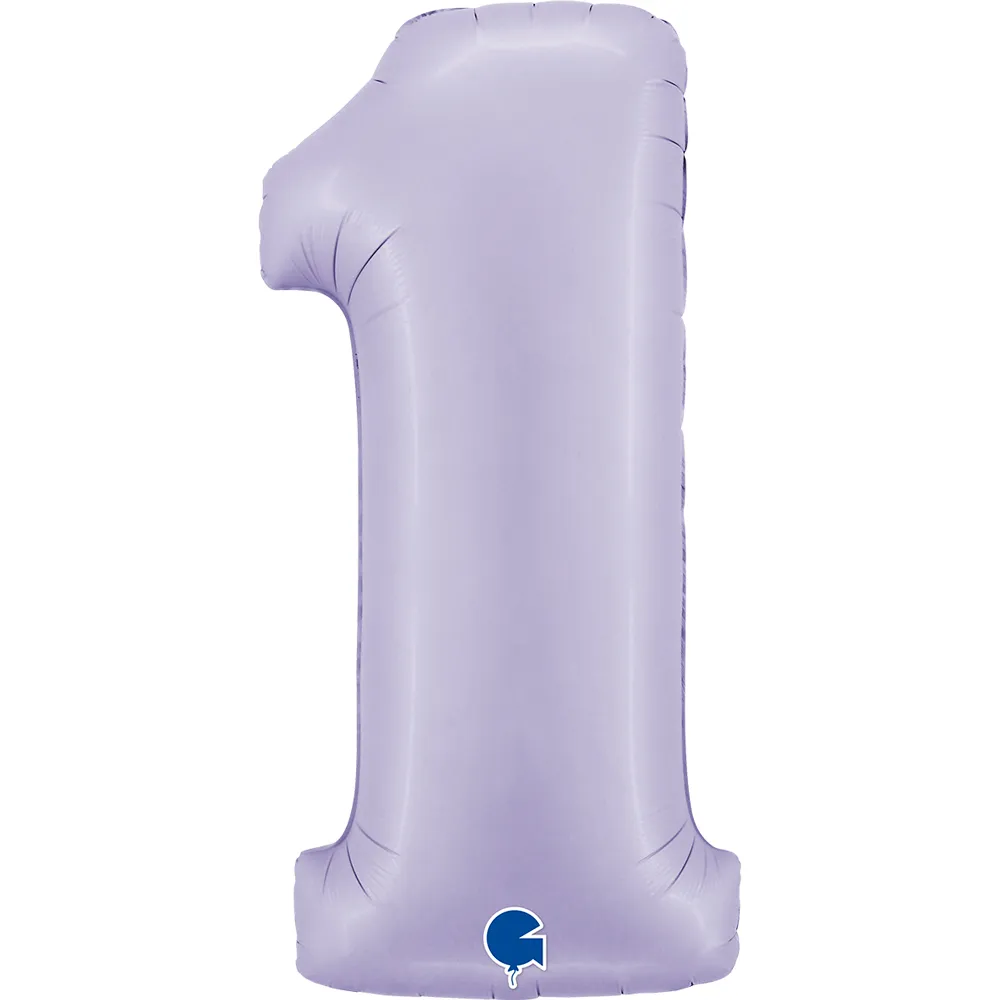 Balon Folie Cifra 1 Lila 102cm