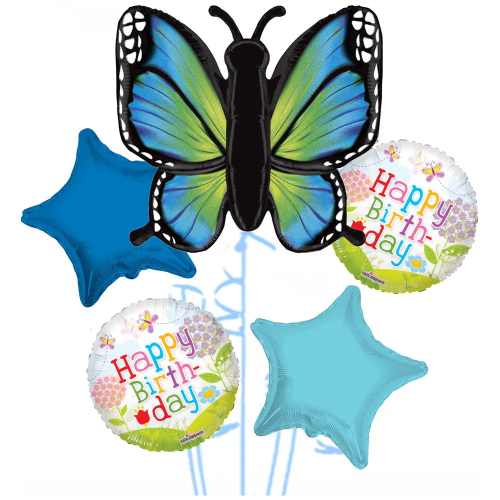 Buchet 5 baloane folie Tematica Fluturi 2022156