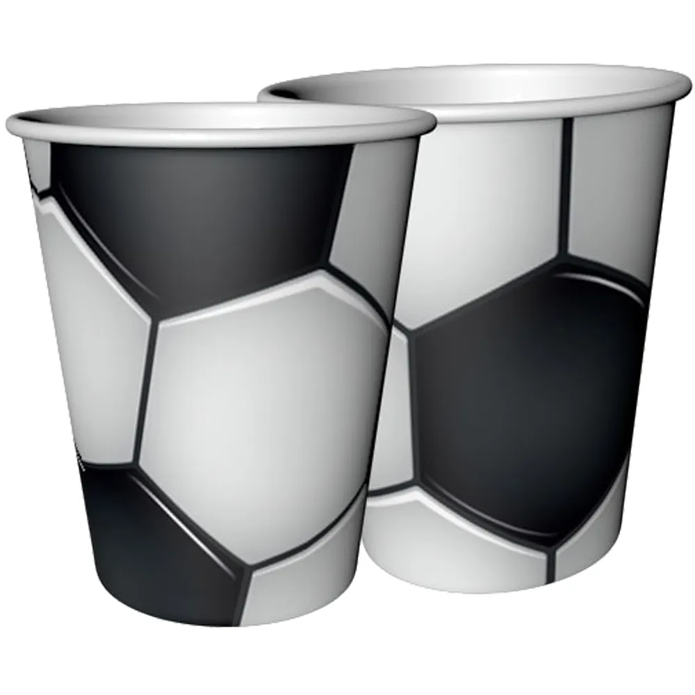 Set 8 Pahare Petrecere cu print Fotbal