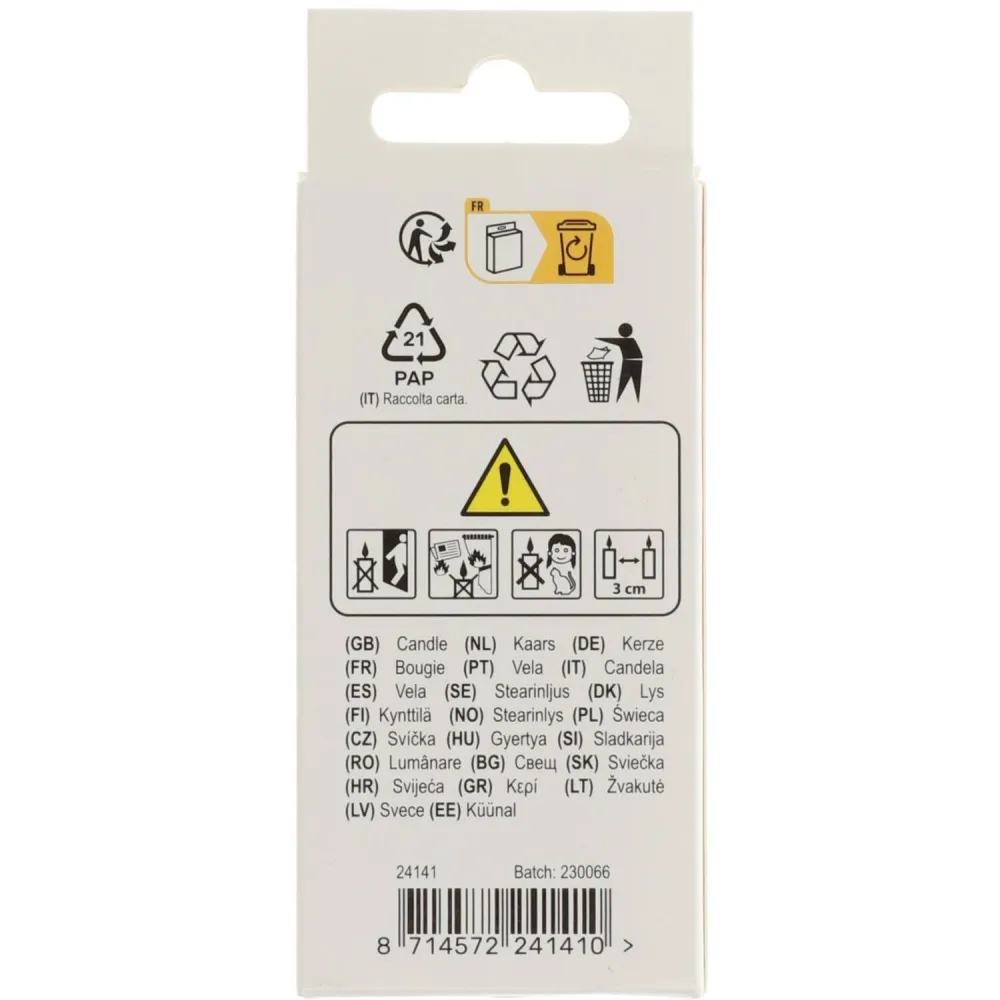 Lumanare Tort Cifra 1 Auriu 5cm