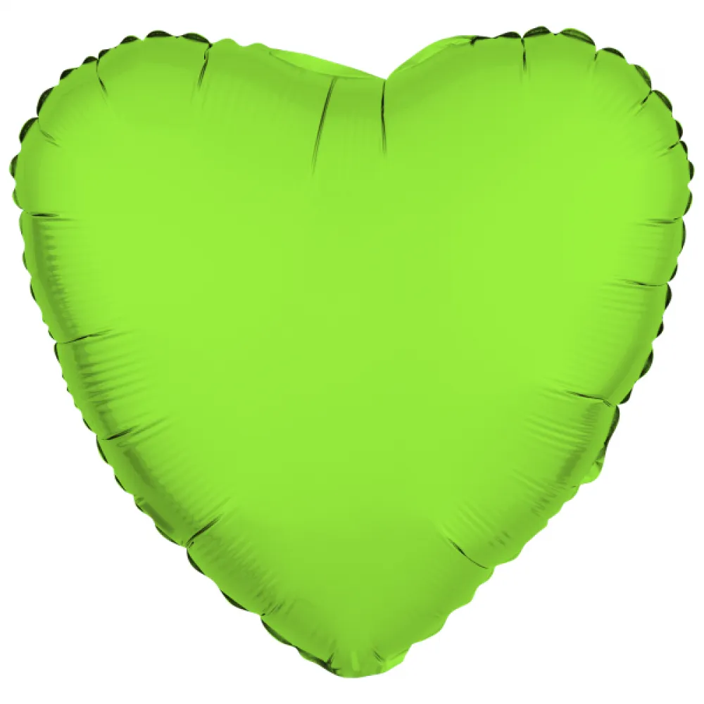 Balon Folie Inima Verde Neon 43cm R-10059-PKG