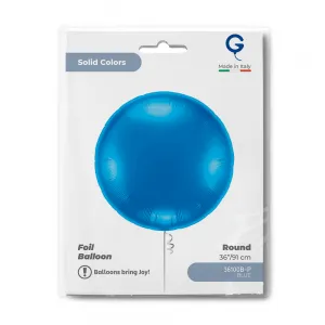 Balon Folie Rotund Albastru 91cm