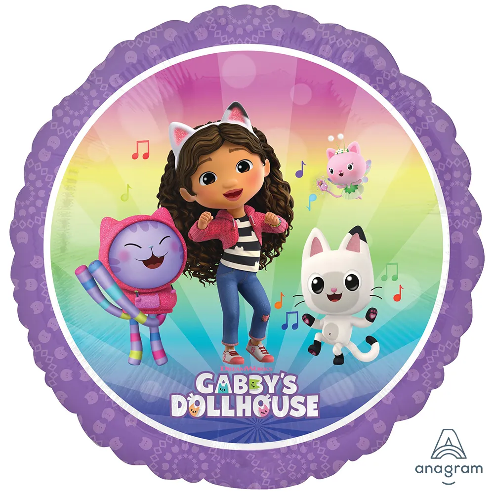 Balon Folie Rotund Gabby's Dollhouse 45cm ANAGRAM 4837101