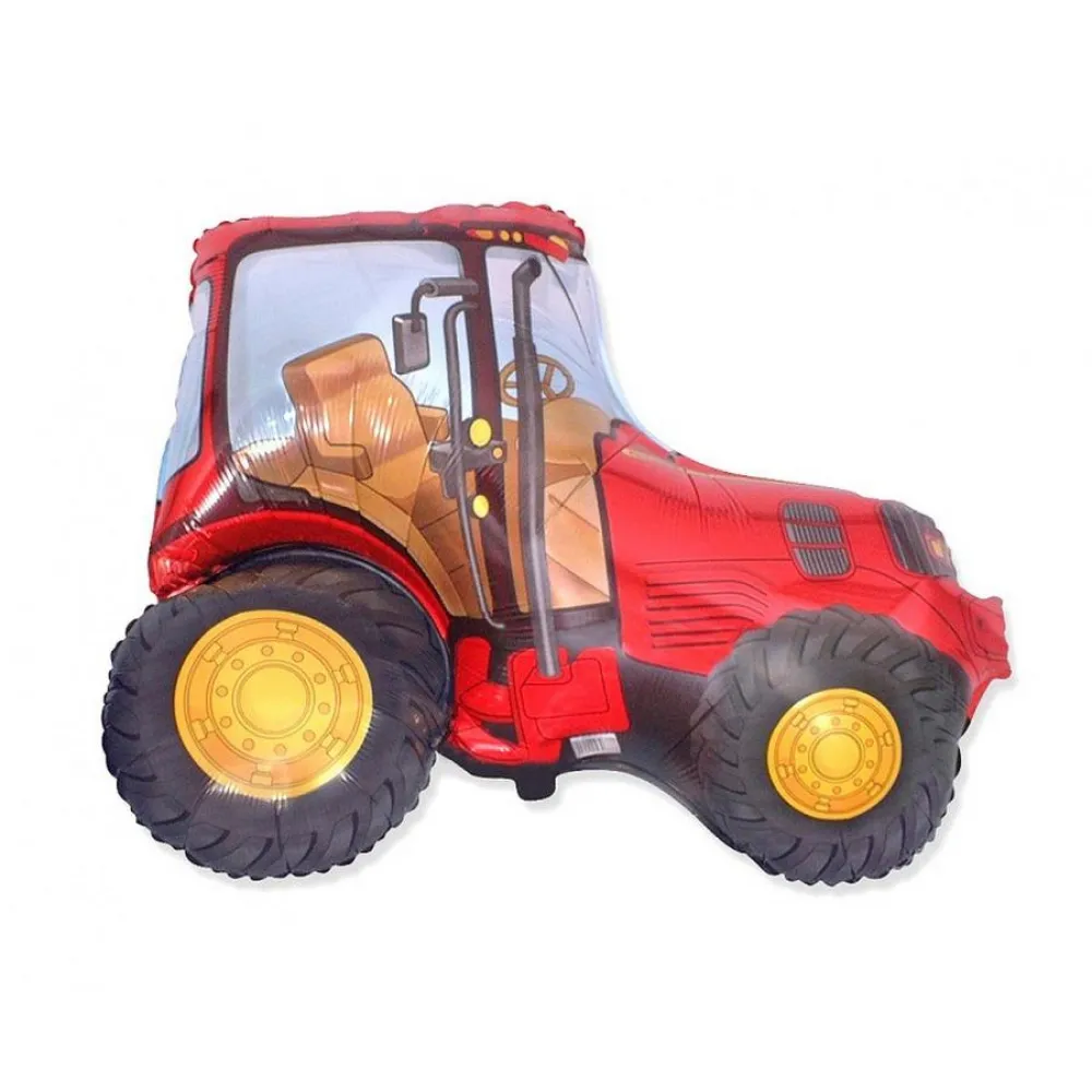 Balon Folie Figurina Tractor Rosu 60cm