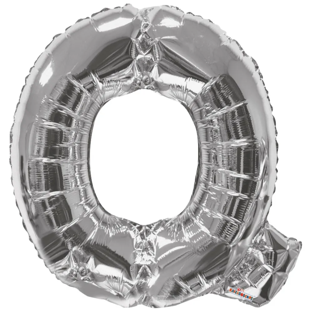 Balon folie litera Q argintiu 15246-34