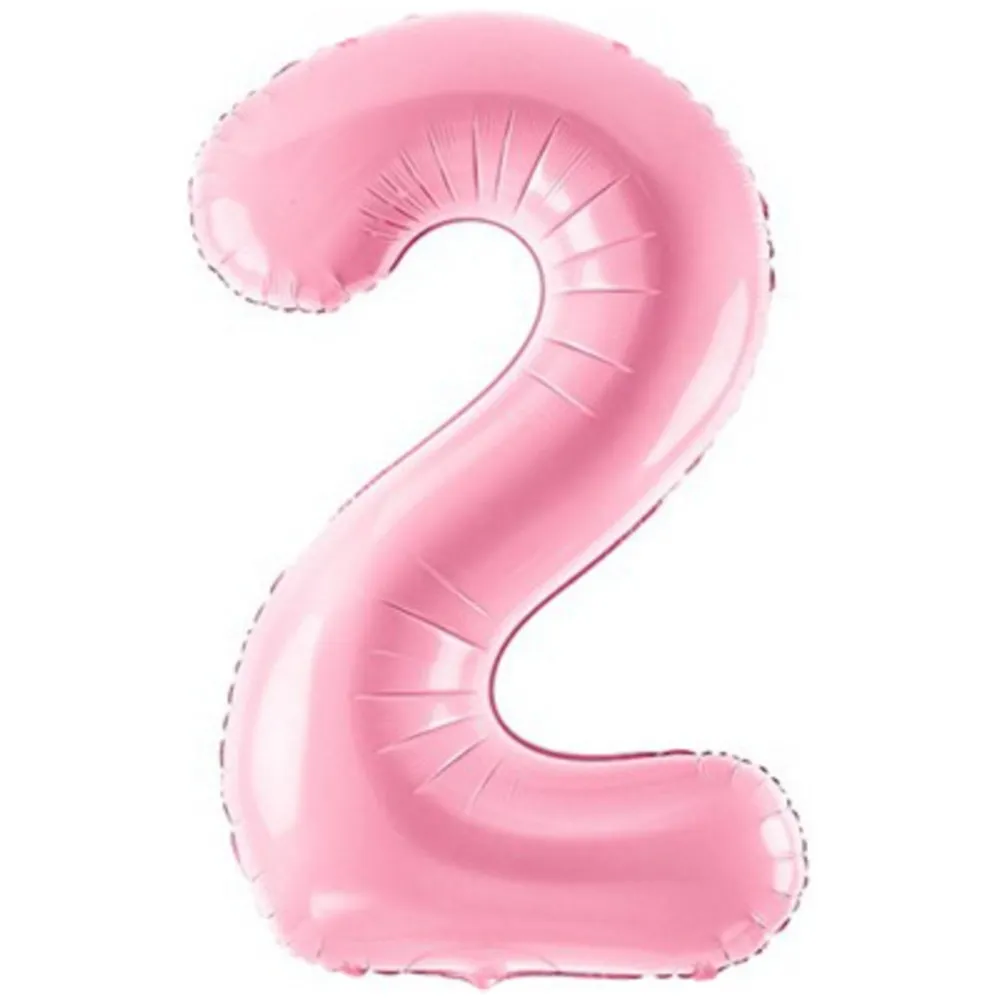 Balon folie cifra 2 Roz 86 cm