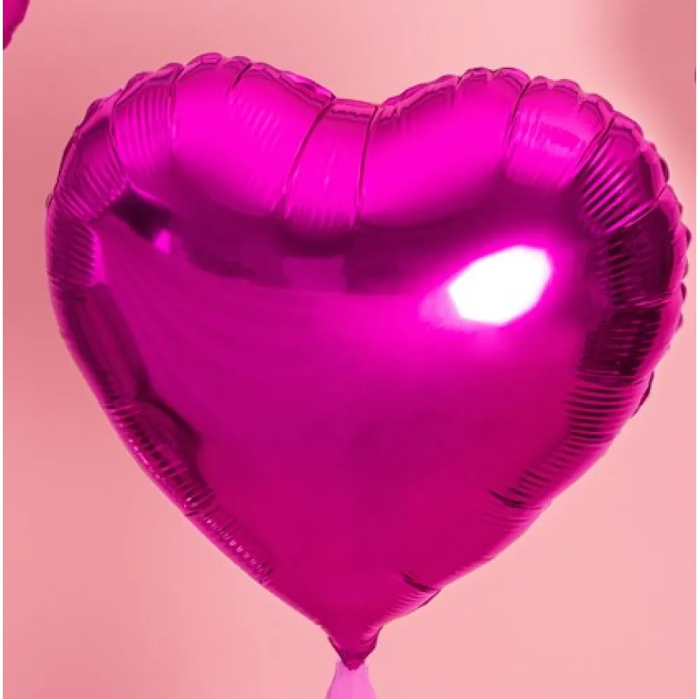 Balon folie Inima Fucsia 45cm PDC1047