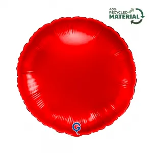 Balon Folie Rotund Rosu 46cm