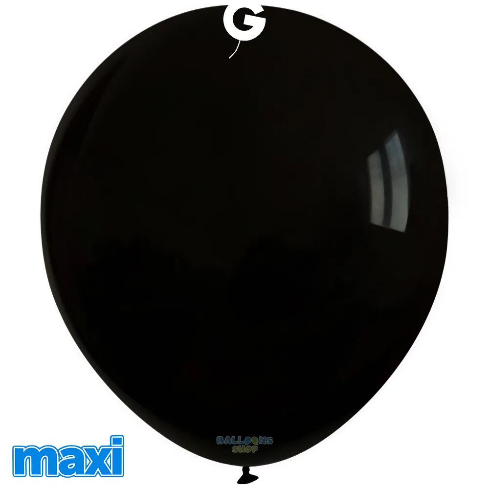 SET 500 Baloane Latex 30cm Standard Negru MAXI G110.14