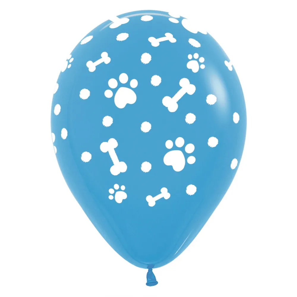 Baloane latex Paws Print Multicolor 30cm