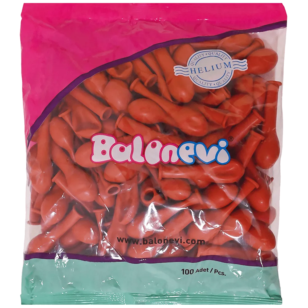 Baloane latex 15 cm Standard Terracota -38