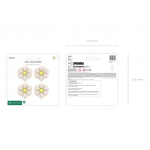 Set 4 Baloane Folie Margarete Crem ( AER ) 45cm