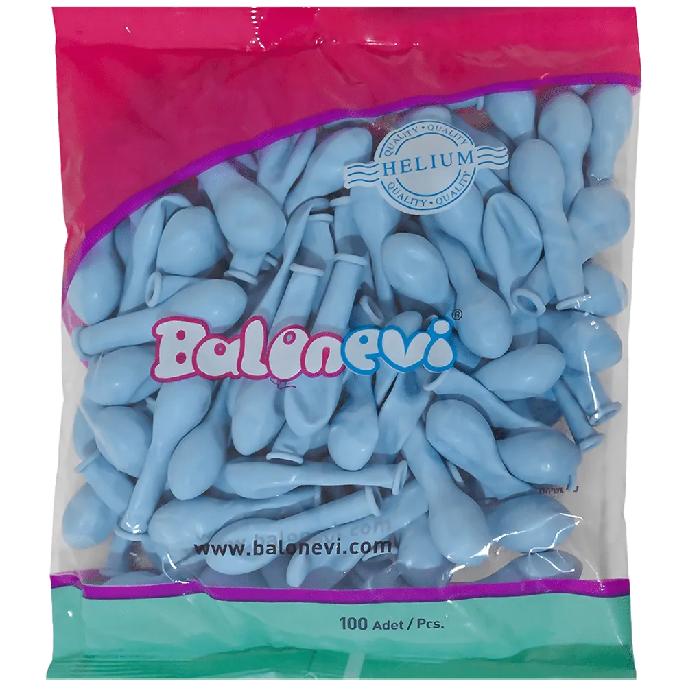 Baloane latex 13cm Macaron Blue -29