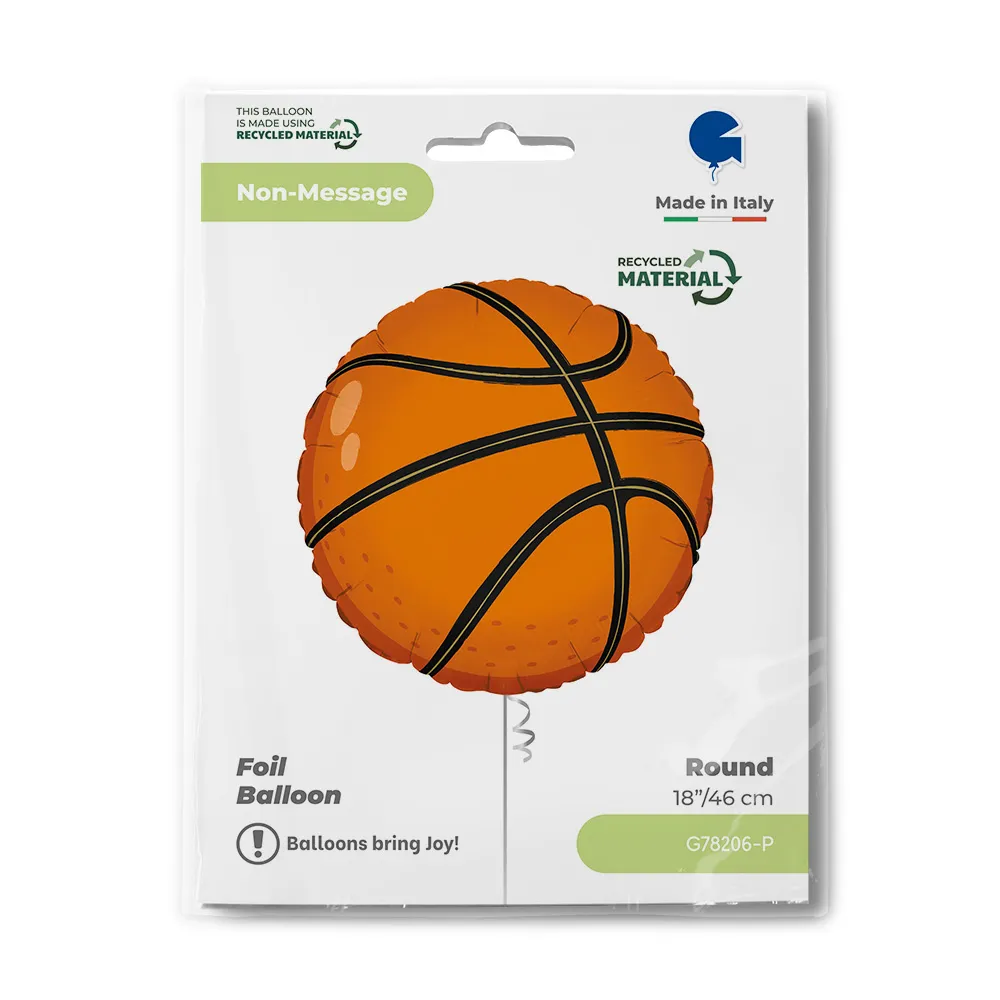 Balon Folie Rotund Minge Baschet 46cm