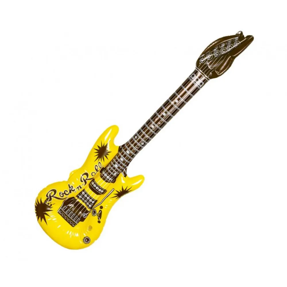 Chitara Gonflabila Rock and Roll Galbena 106cm