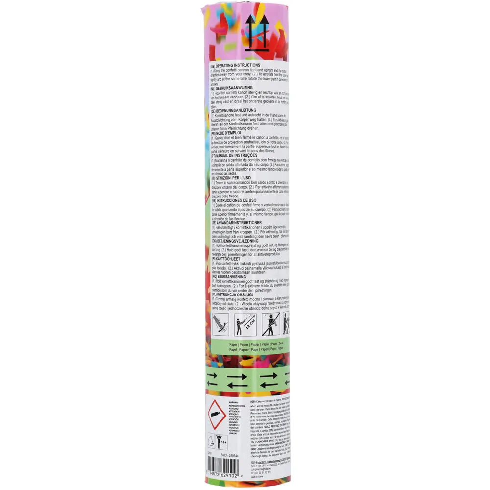 Tun Confetti Hartie Multicolor 28cm