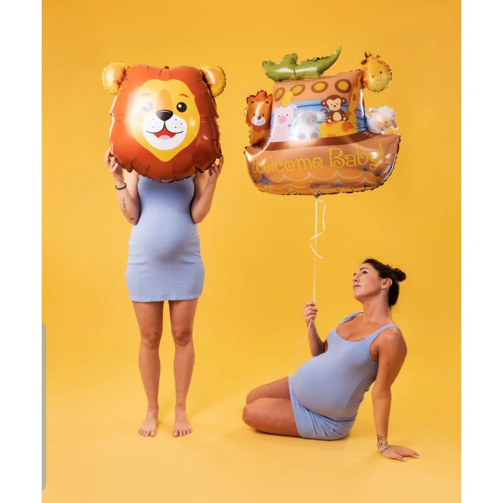 Balon Folie Figurina Welcome Baby Arca lui Noe 79cm Grabo