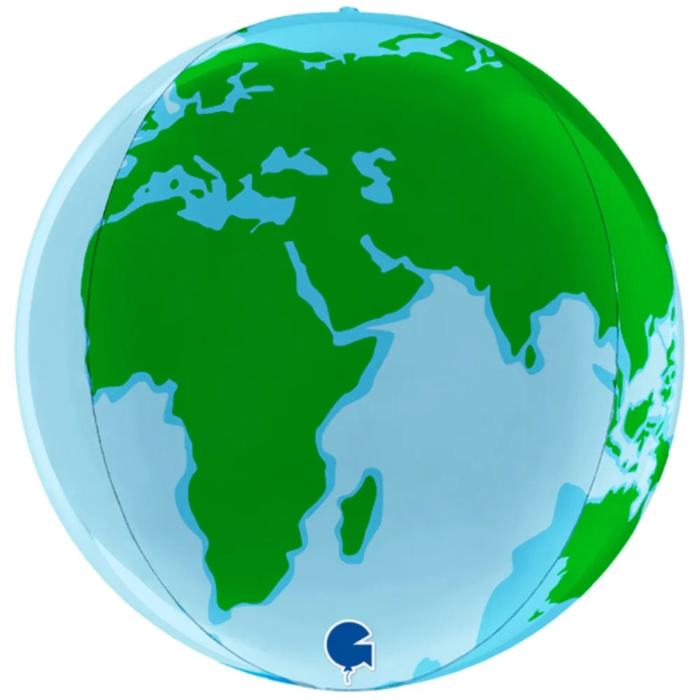 Balon Folie Sfera 4D Globul Pamantesc 38 cm Grabo