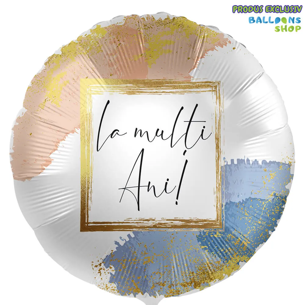 Balon Folie La multi ani! Golden 43cm