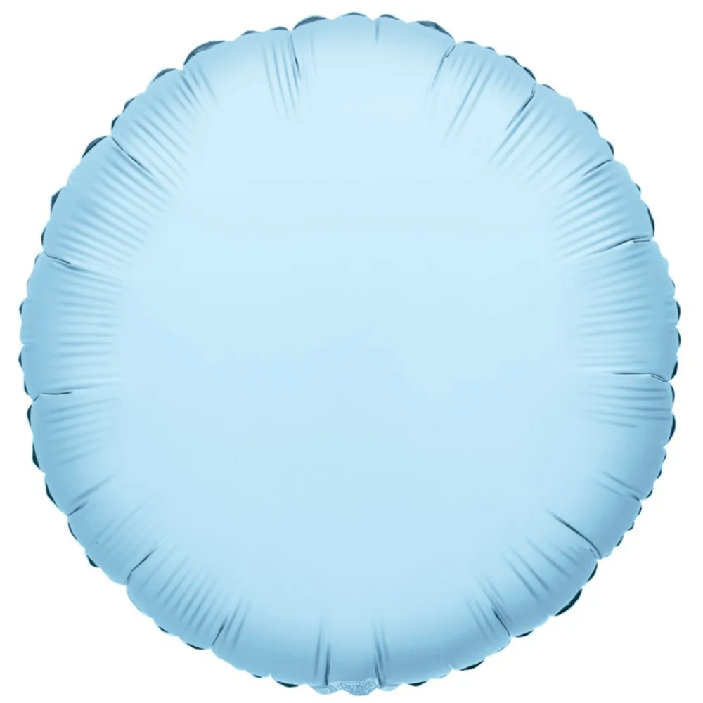Balon Folie Rotund Bleu Deschis 45cm