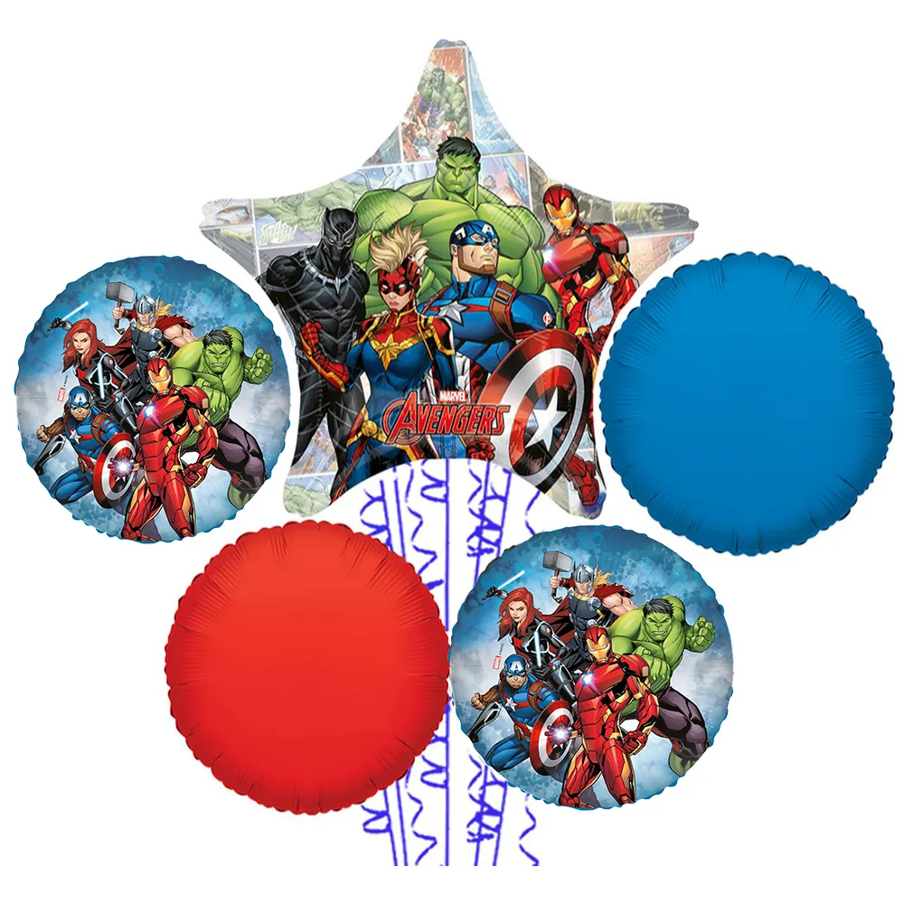 Buchet 5 baloane folie Tematica Avengers 2022173
