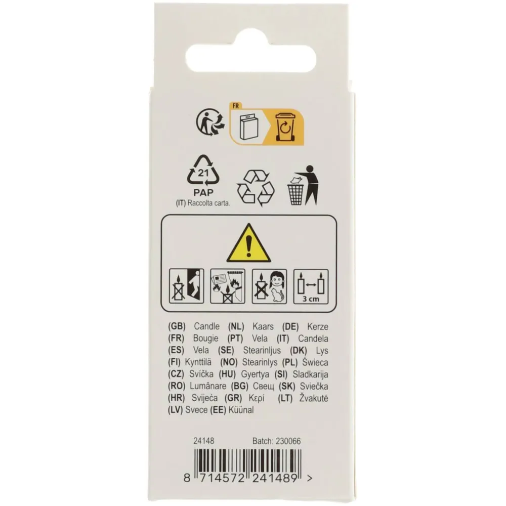 Lumanare Tort Cifra 8 Auriu 5cm