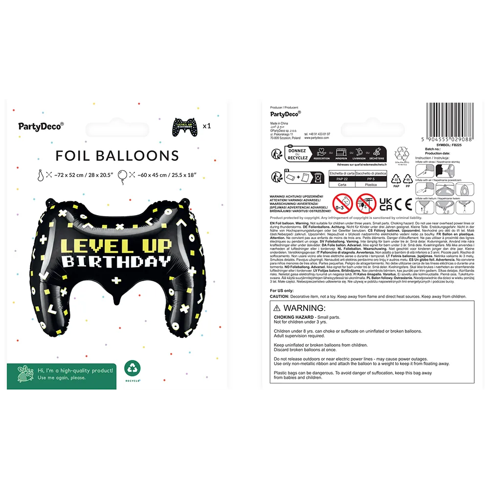 Balon Folie Figurina Controller 75x52cm