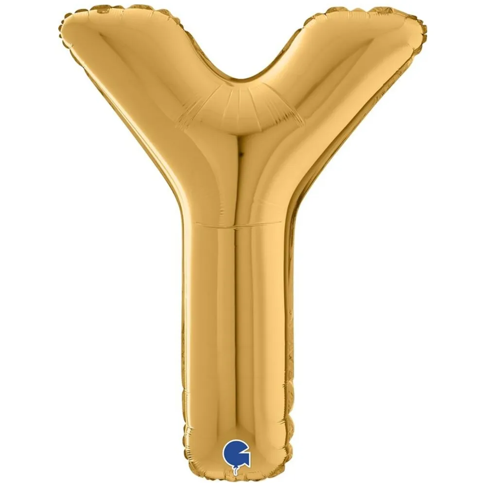 Balon Folie LITERA Y Auriu 66 cm Grabo
