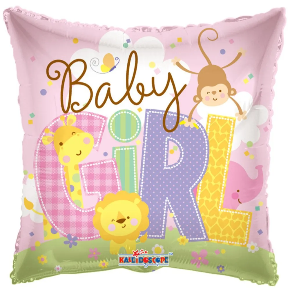 Balon folie Baby Girl cu Animalute 19482