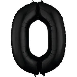 Balon Folie Cifra 0 Negru 86cm 3013911 ANAGRAM
