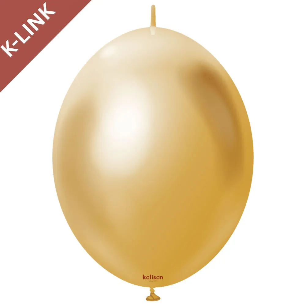 Baloane Latex 30cm K-Link Gold Mirror 5001 31250012