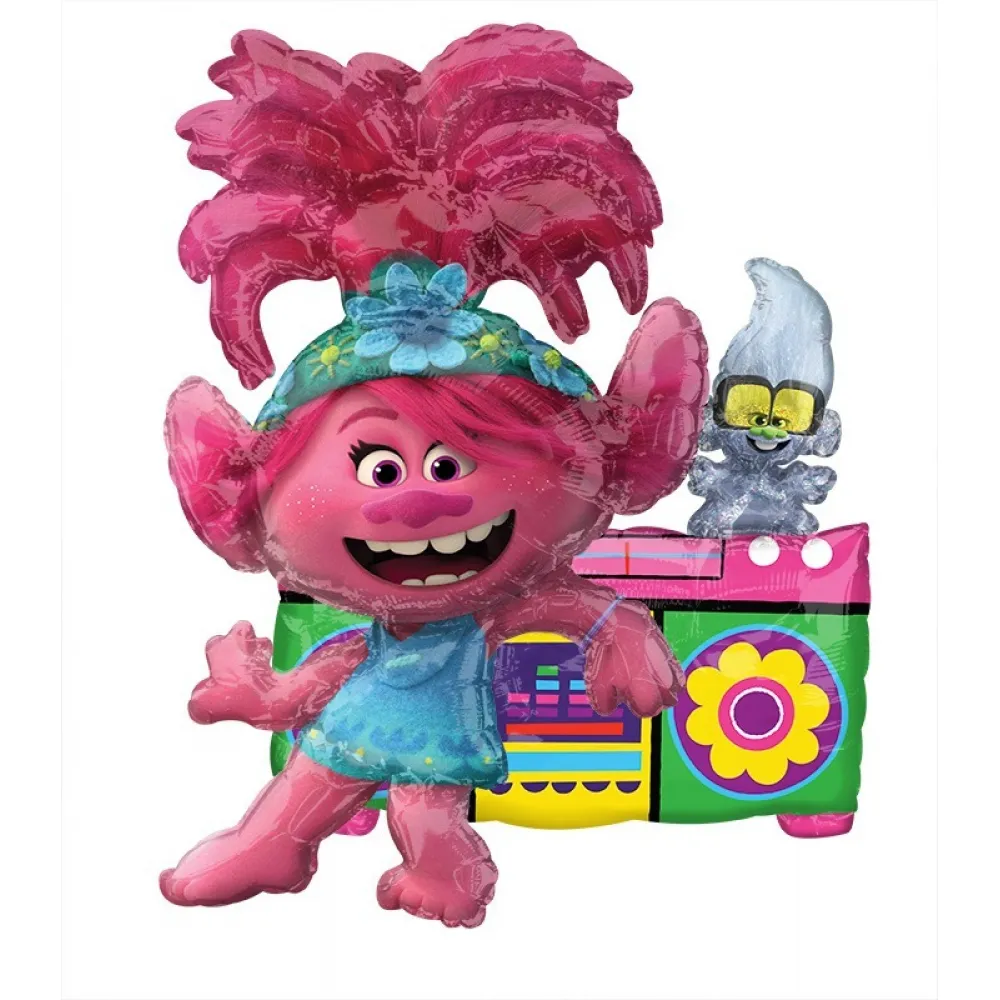 Multi-Balon Folie Trolls World Tour Poppy 58cm ANAGRAM 4219311