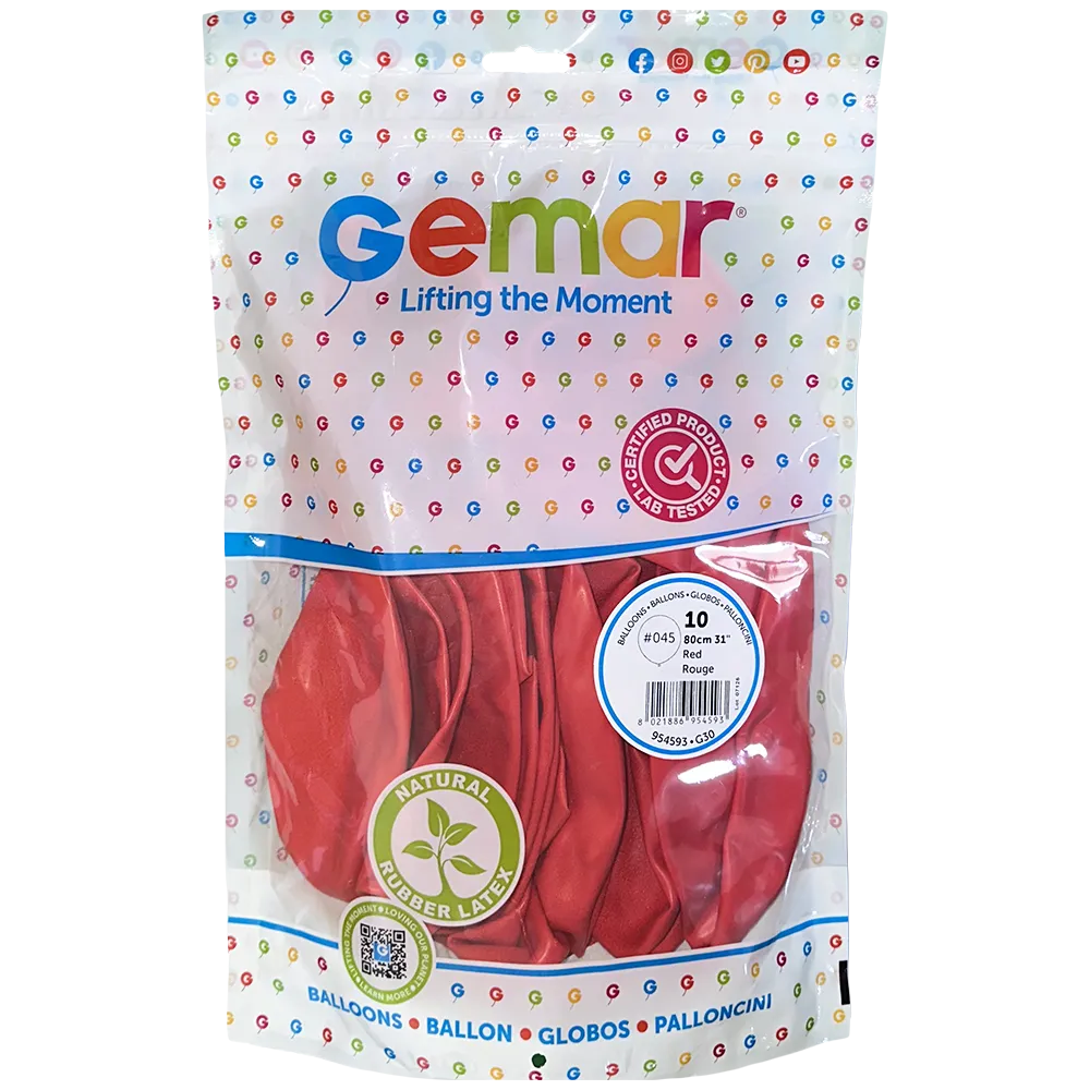Balon Latex Jumbo 80cm Rosu Standard G200.05