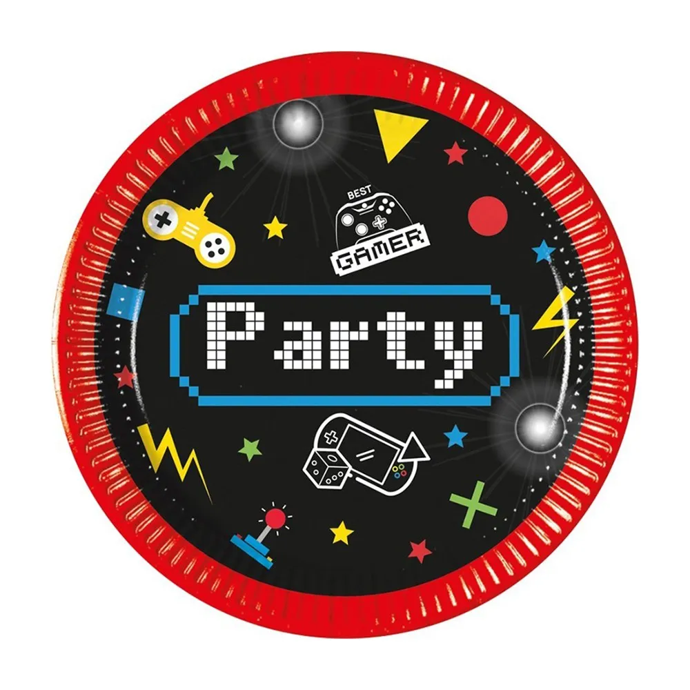 Set 8 Farfurii Petrecere 20cm Gaming
