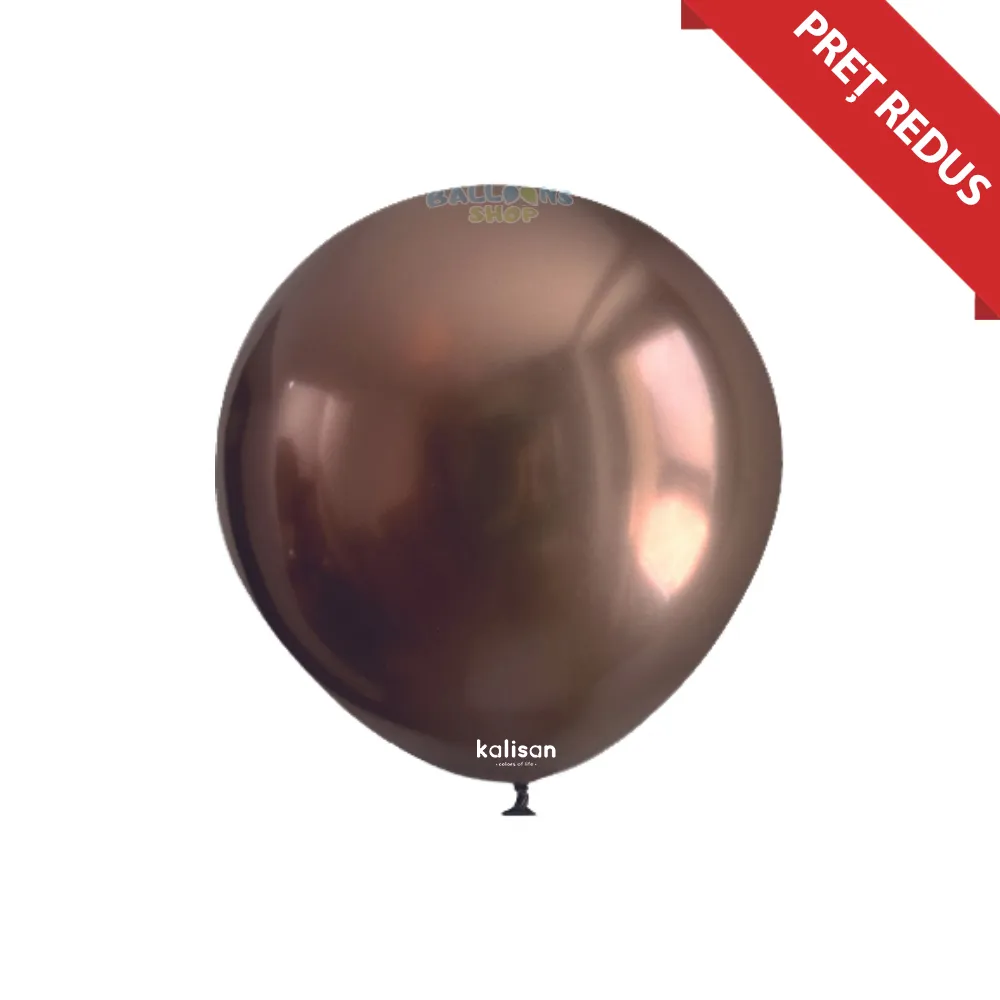 Baloane latex 13cm Mirror Chocolate Kalisan 5014