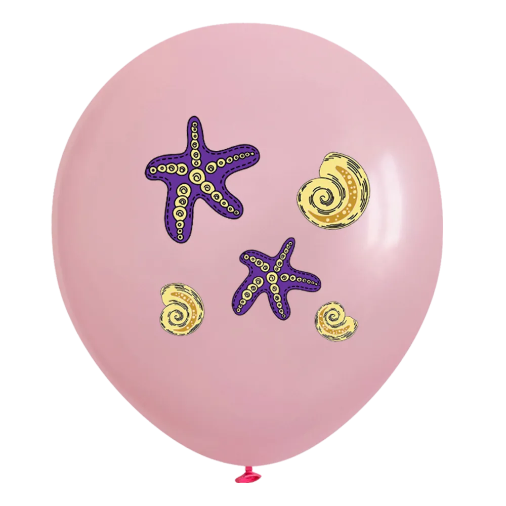 Set 12 Baloane Latex 30cm Asortate Print Sirena