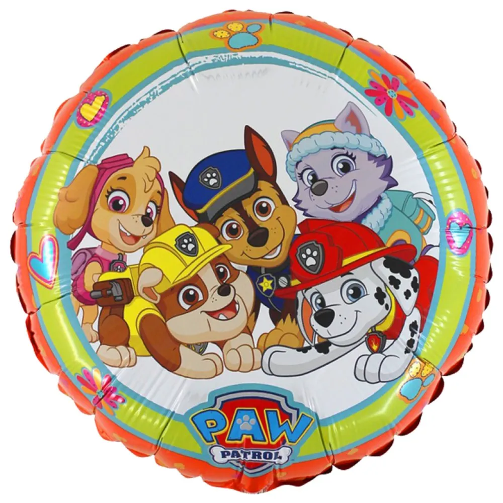 Balon Folie Rotund Pawsome Patrula Catelusilor 46cm Grabo
