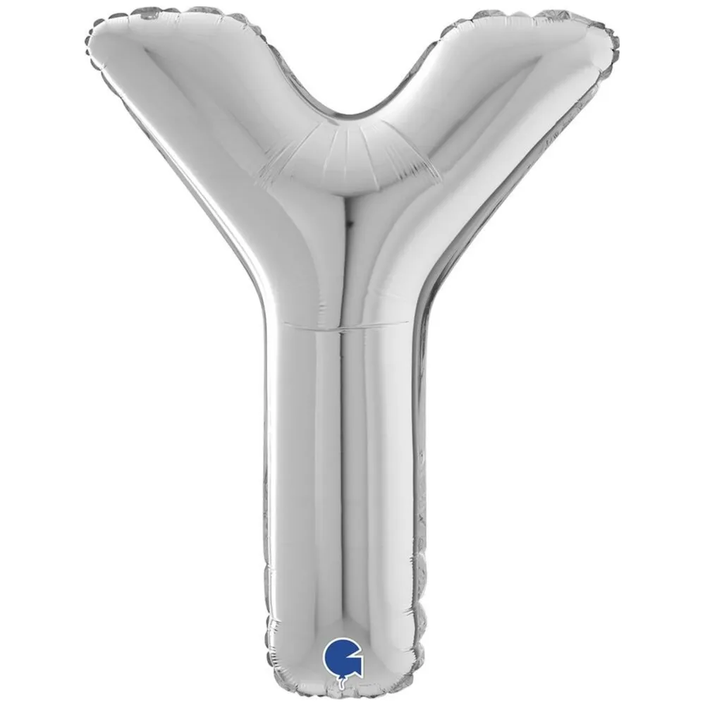 Balon Folie LITERA Y Argintiu 66 cm Grabo